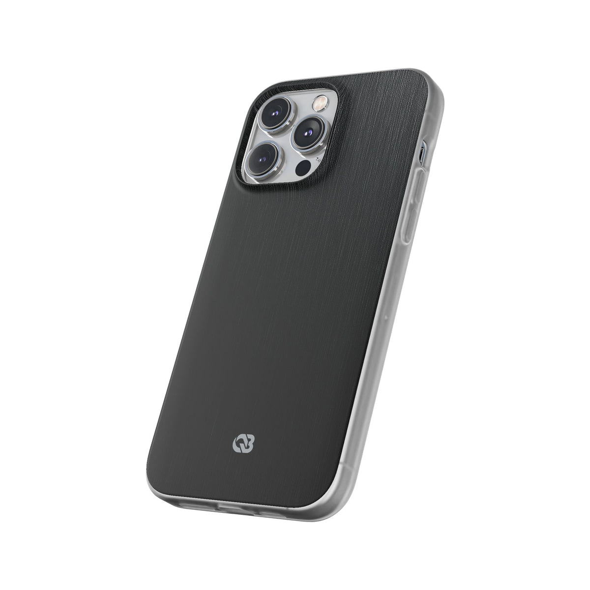 Obsidian Brushed Steel · Lite Phone Case for iPhone ·  Black