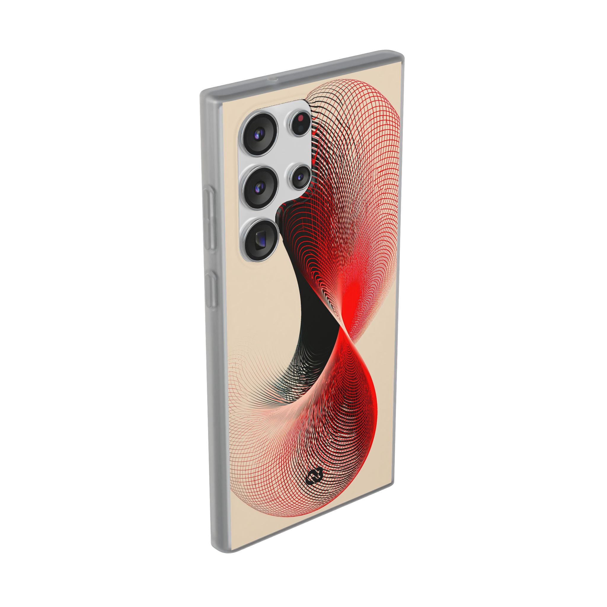 Red Lite Phone Case for Samsung - Crimson Grid Vortex