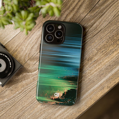 Digital Shoreline Drift · Tough Phone Case for iPhone · Teal