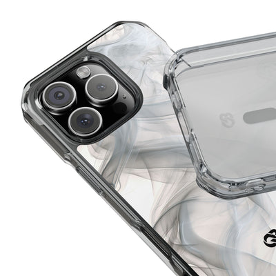 Vapor Noir · Clear Impact Magnetic Phone Case for iPhone ·  White