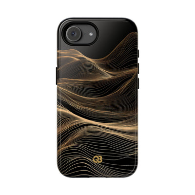 Golden Horizon Contours · Tough Phone Case for iPhone · Black