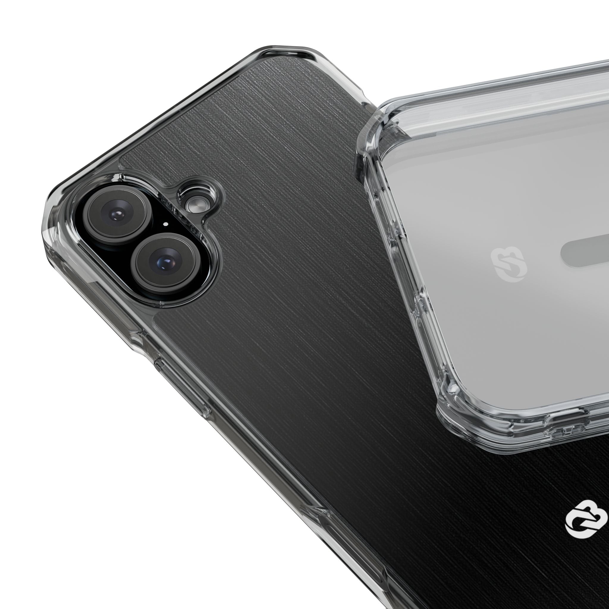 Black Impact MagSafe Phone Case for iPhone - Brushed Obsidian Slate