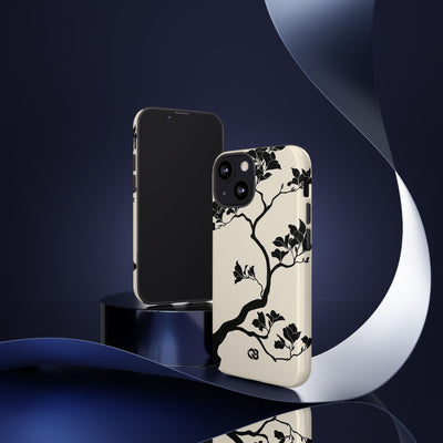 Ebony Magnolia · Tough Phone Case for iPhone · Beige
