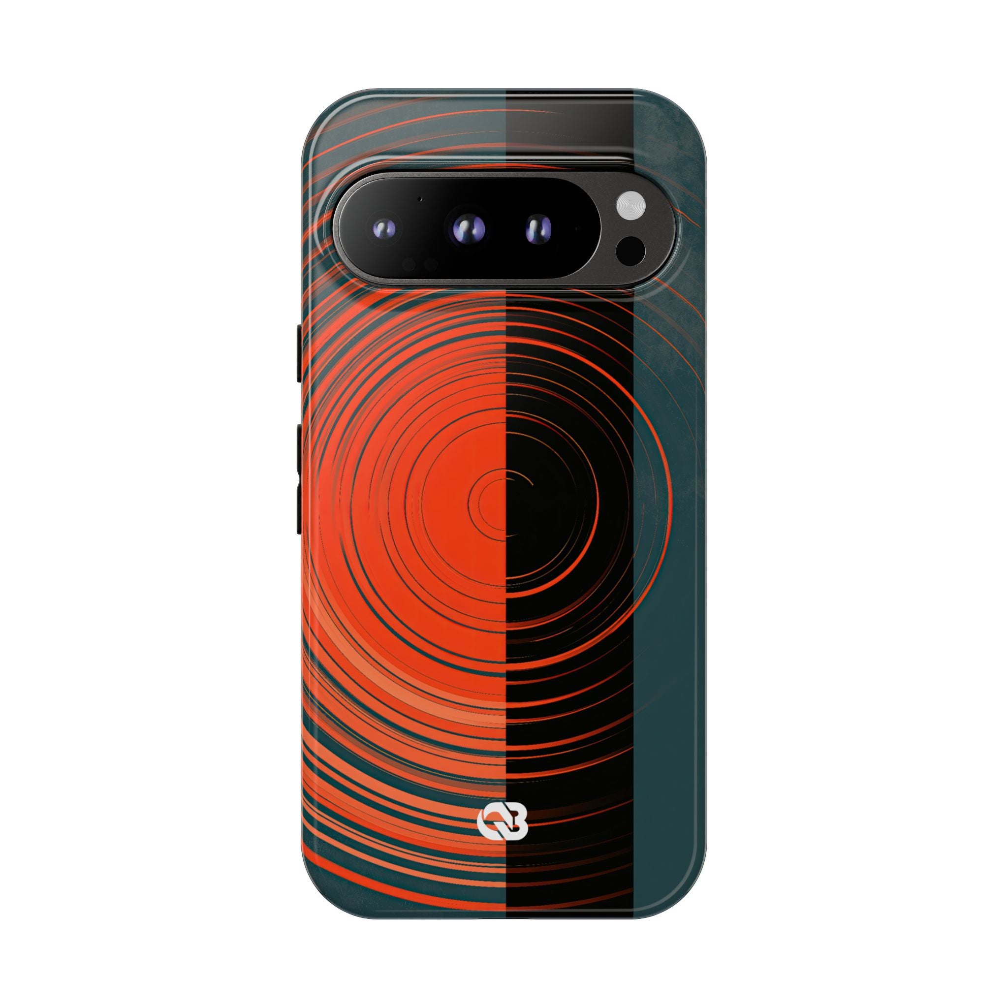 Teal Tough Phone Case for Google Pixel - Burnt Slate Radial