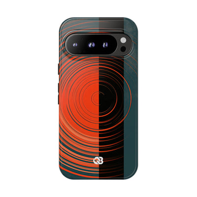 Teal Tough Phone Case for Google Pixel - Burnt Slate Radial