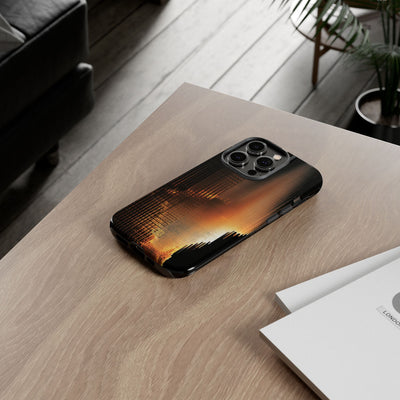 Luminous Grid · Tough Phone Case for iPhone · Black