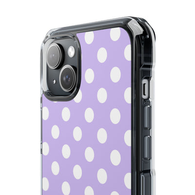 Lavender Polka Grid · Impact Phone Case for iPhone · Magsafe