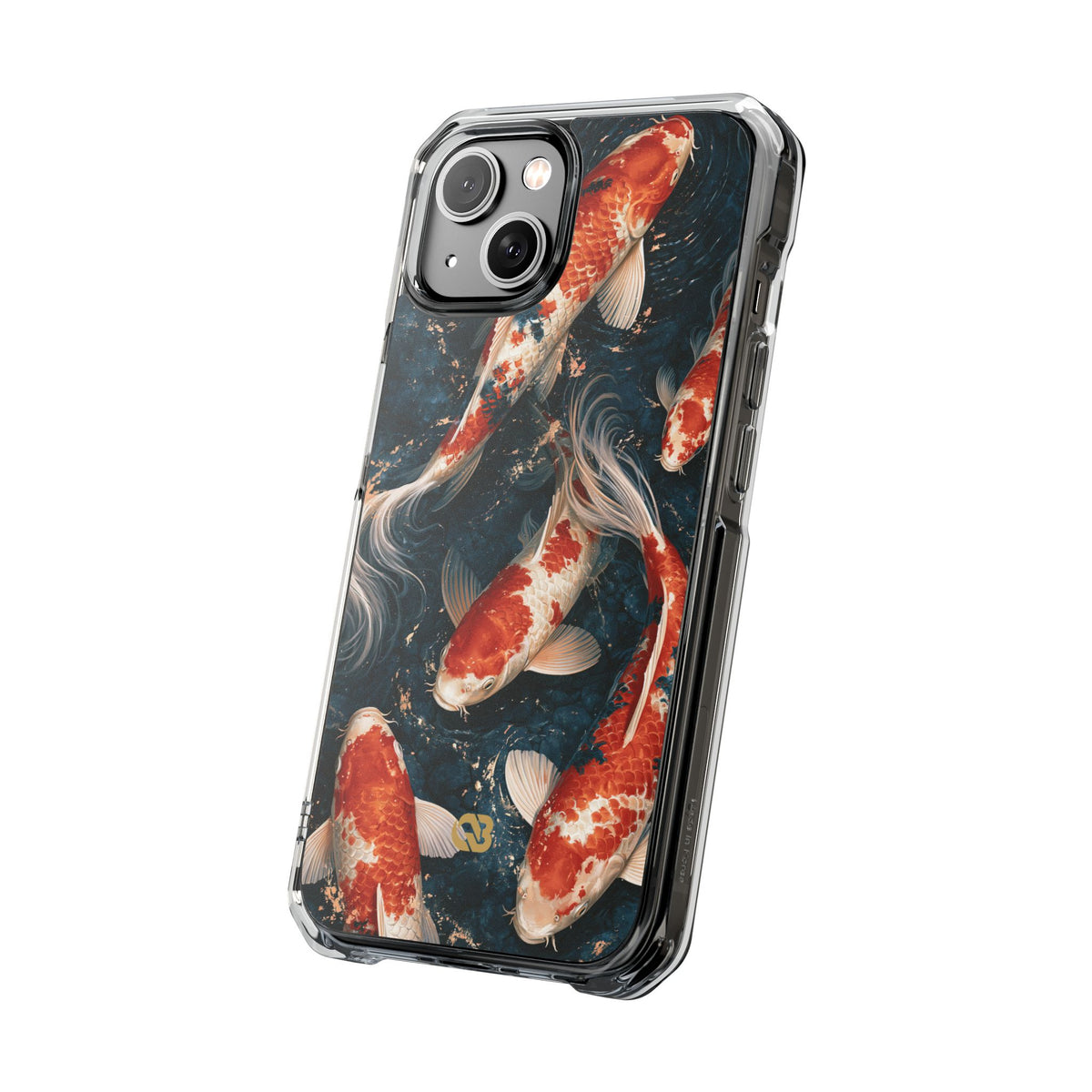 Imperial Nishikigoi · Clear Impact Magnetic Phone Case for iPhone ·  Blue