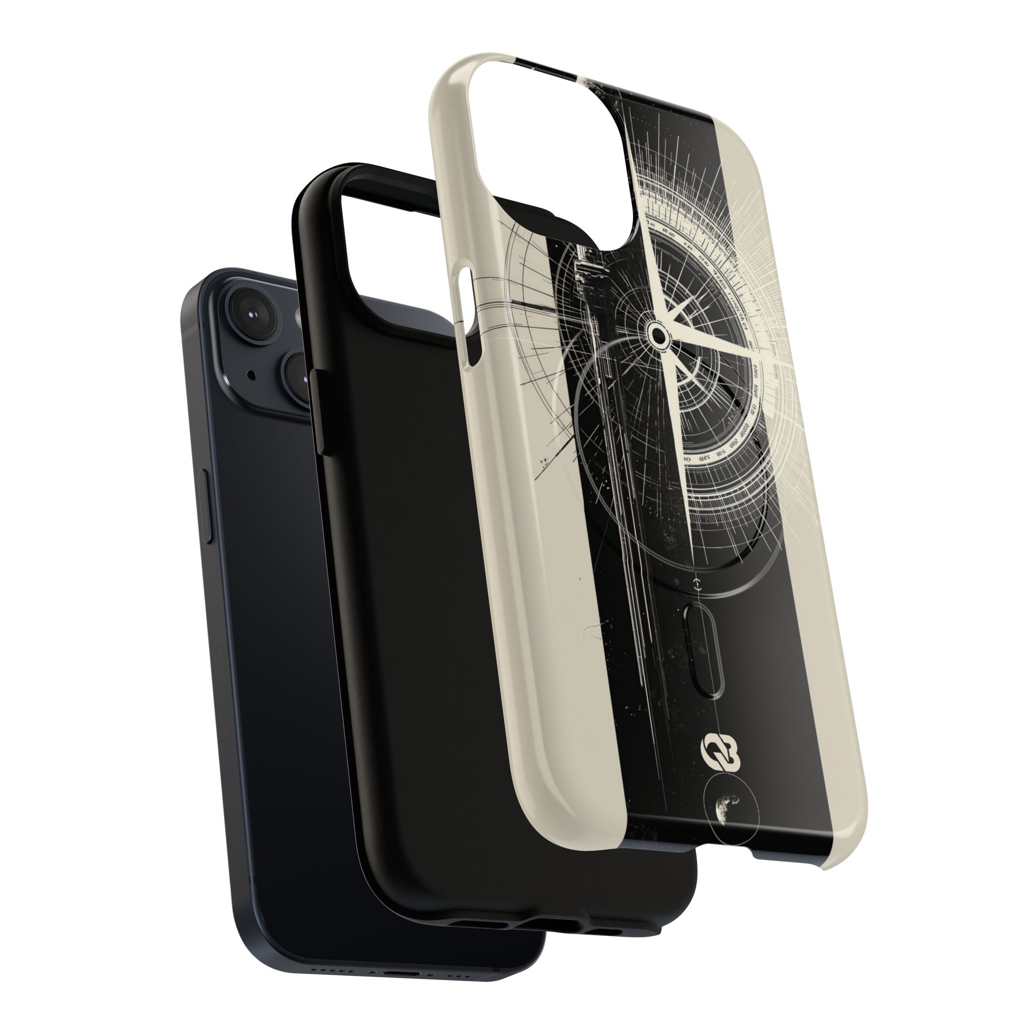 Beige Tough 2.0 Magsafe Phone Case for iPhone - Zenith Vector Spire
