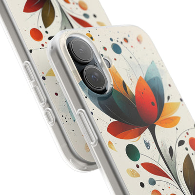 Burnt Petal Abstract · Soft Case for iPhone