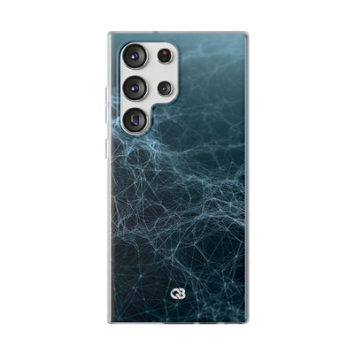 Teal Lite Phone Case for Samsung - Arctic Neural Mesh