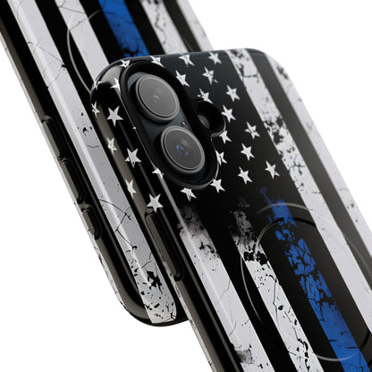 Blue Stripe Flag iPhone 16 Plus Case - Tough+