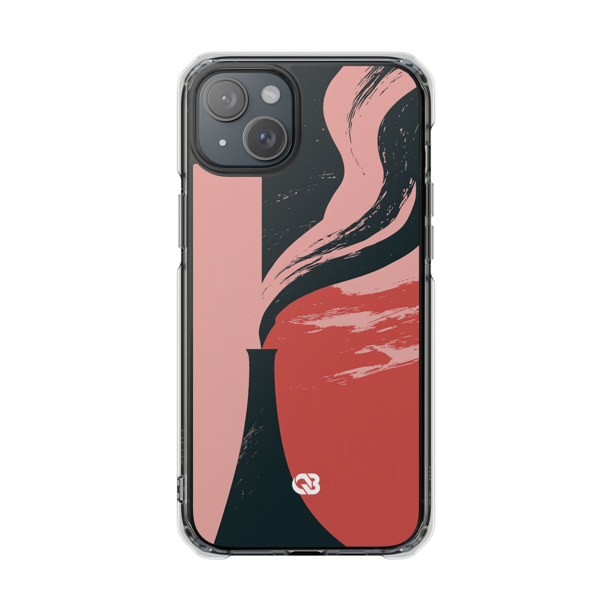 Pink Impact MagSafe Phone Case for iPhone - Cinder Rose Plume