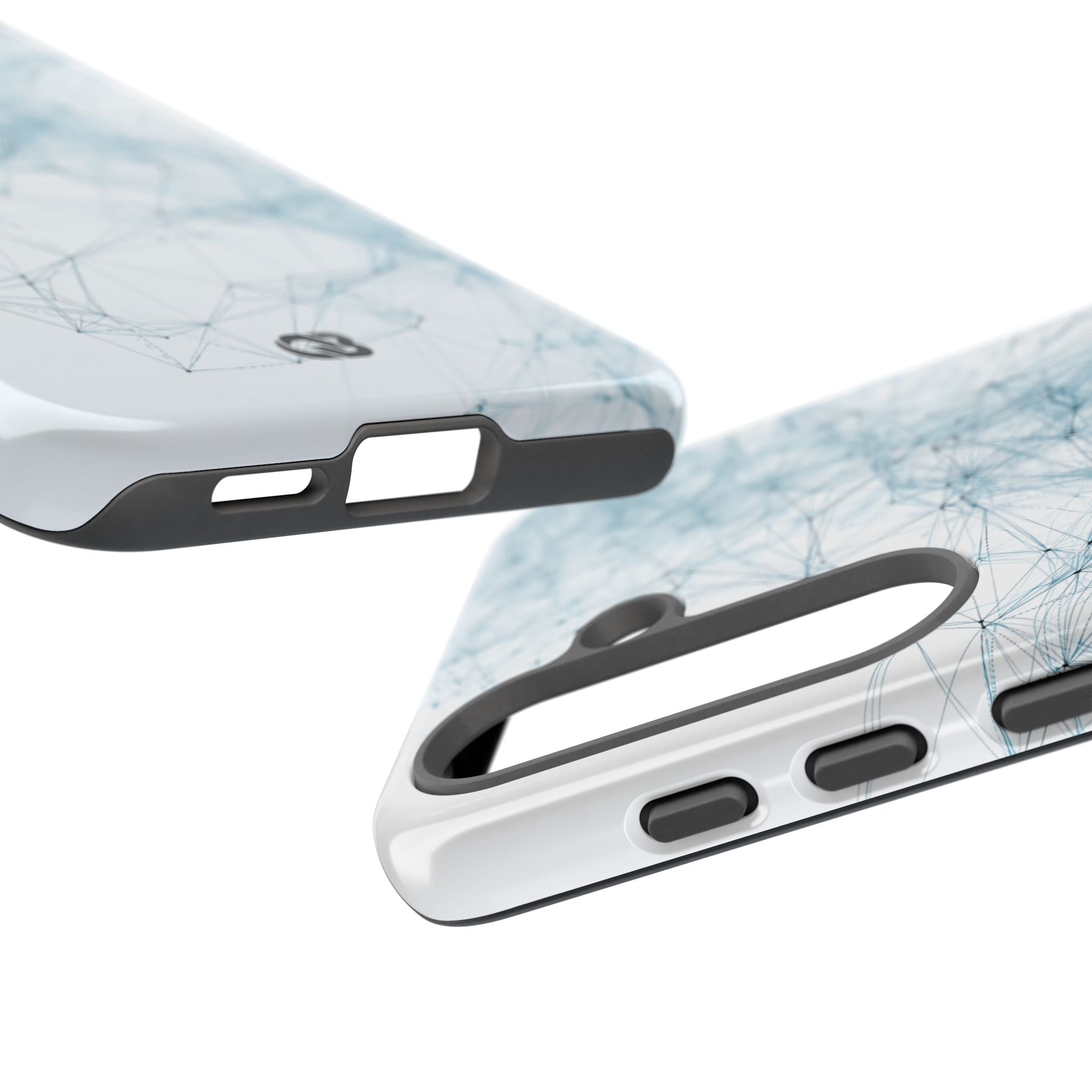 Blue Tough Phone Case for Samsung - Glacial Neural Web