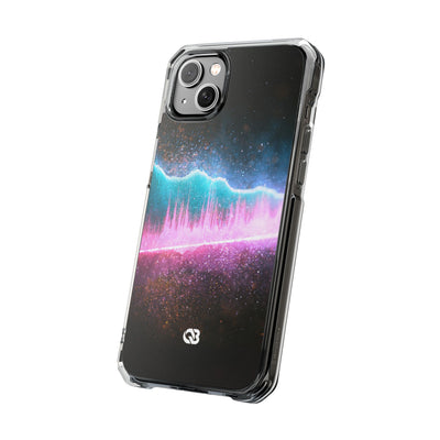 Digital Frequency · Clear Impact Magnetic Phone Case for iPhone · Pink