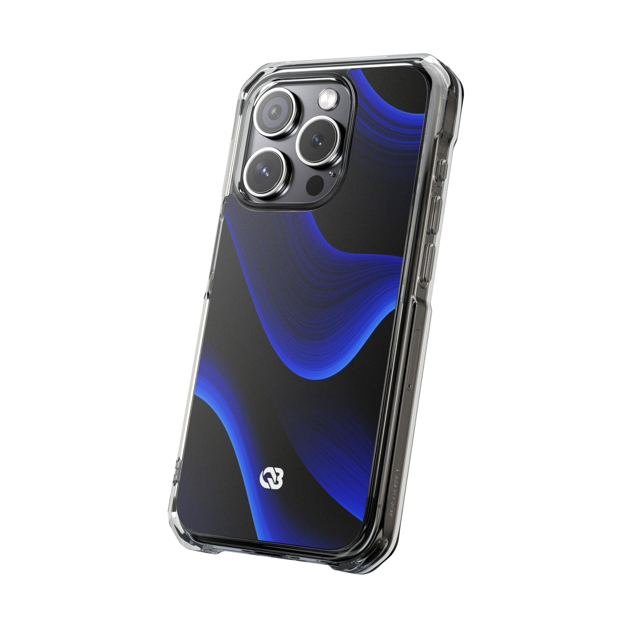 Blue Impact MagSafe Phone Case for iPhone - Electric Cobalt Flow