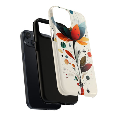 Burnt Petal Abstract · Tough+ etui na telefon dla iPhone · MagSafe