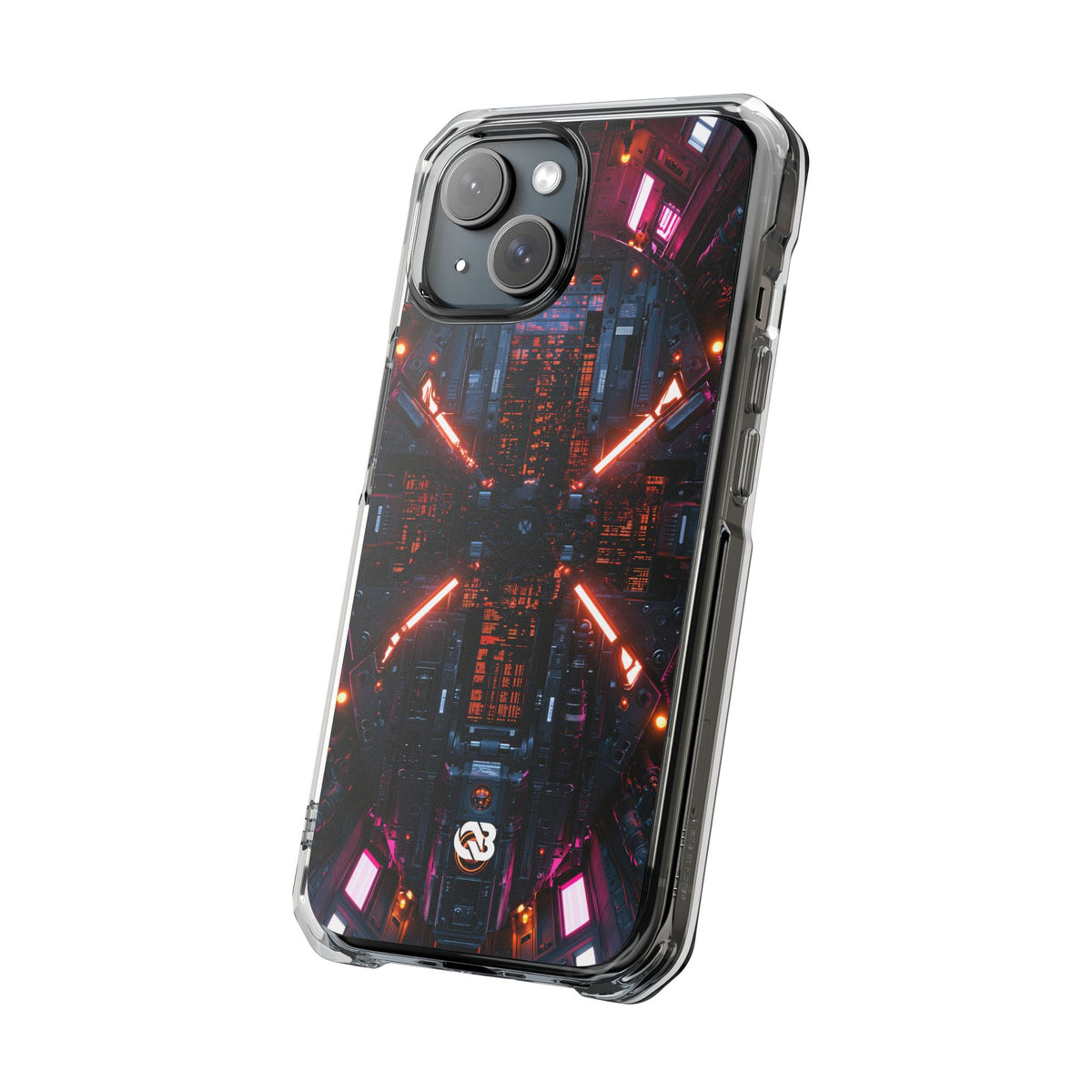 Cybernetic Reactor Core · Clear Impact Magnetic Phone Case for iPhone · Black