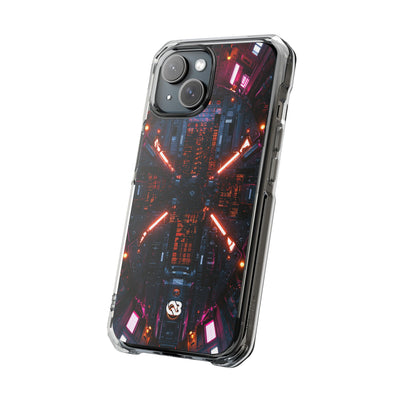 Cybernetic Reactor Core · Clear Impact Magnetic Phone Case for iPhone · Black