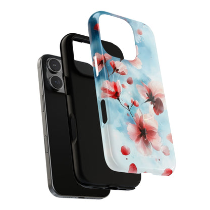 Pink Blossom Drift iPhone 16 Pro Skal - Tough+