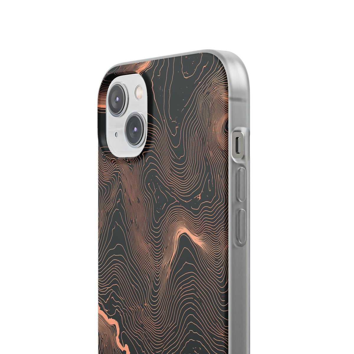 Mesa Elevation Contour · Lite Phone Case for iPhone ·  Black