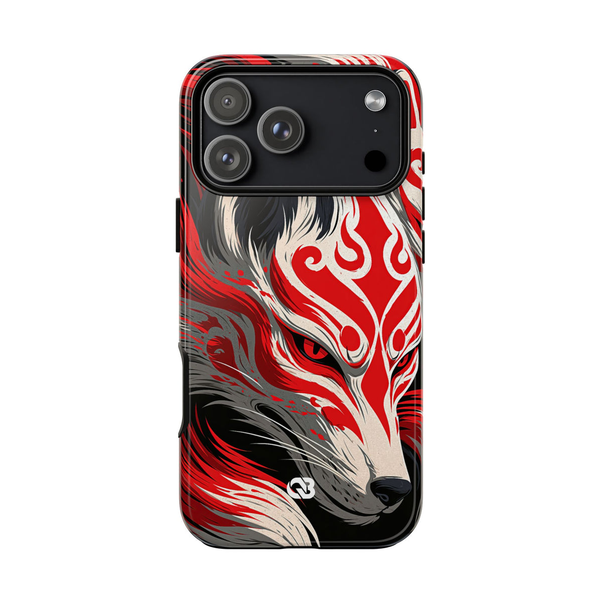 Crimson Kitsune Spirit · Tough Phone Case for iPhone · Red
