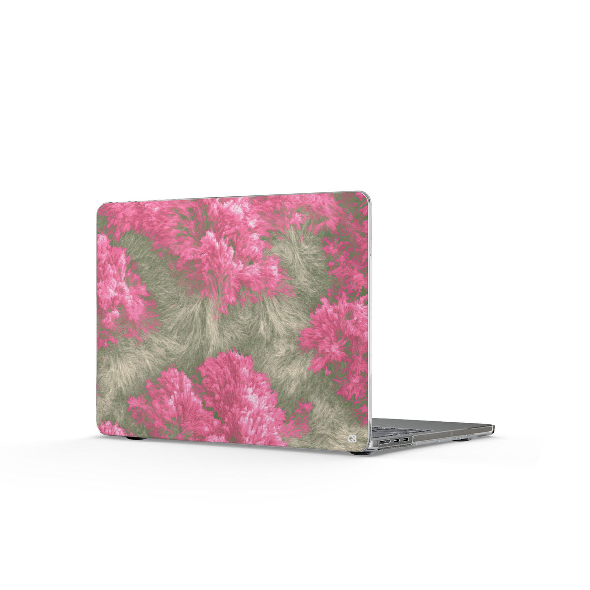 Digital Blossom · Clear Hard Case for MacBook · Pink