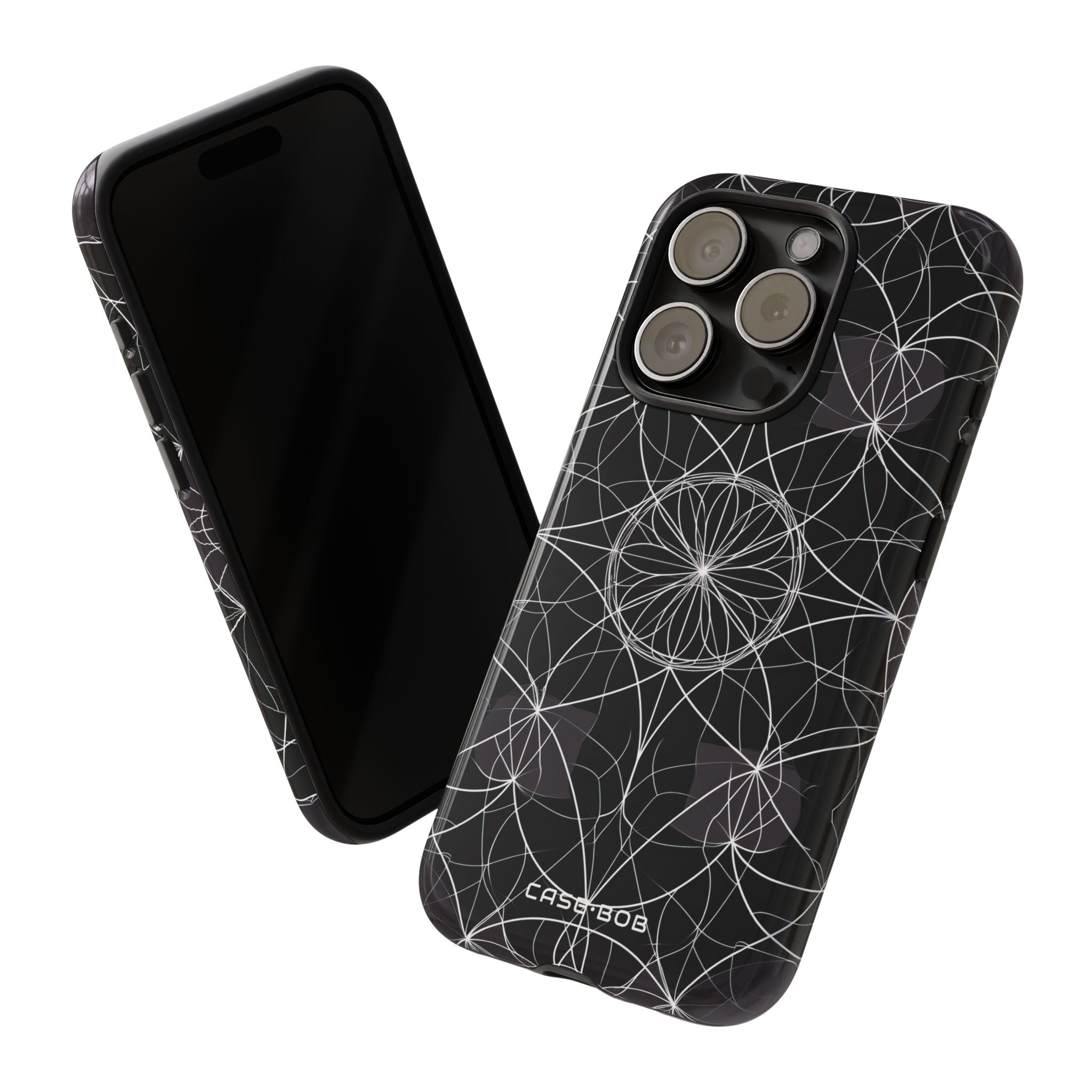 Strahlender Blütenblatt-Orbit iPhone 15 Pro Case - Tough