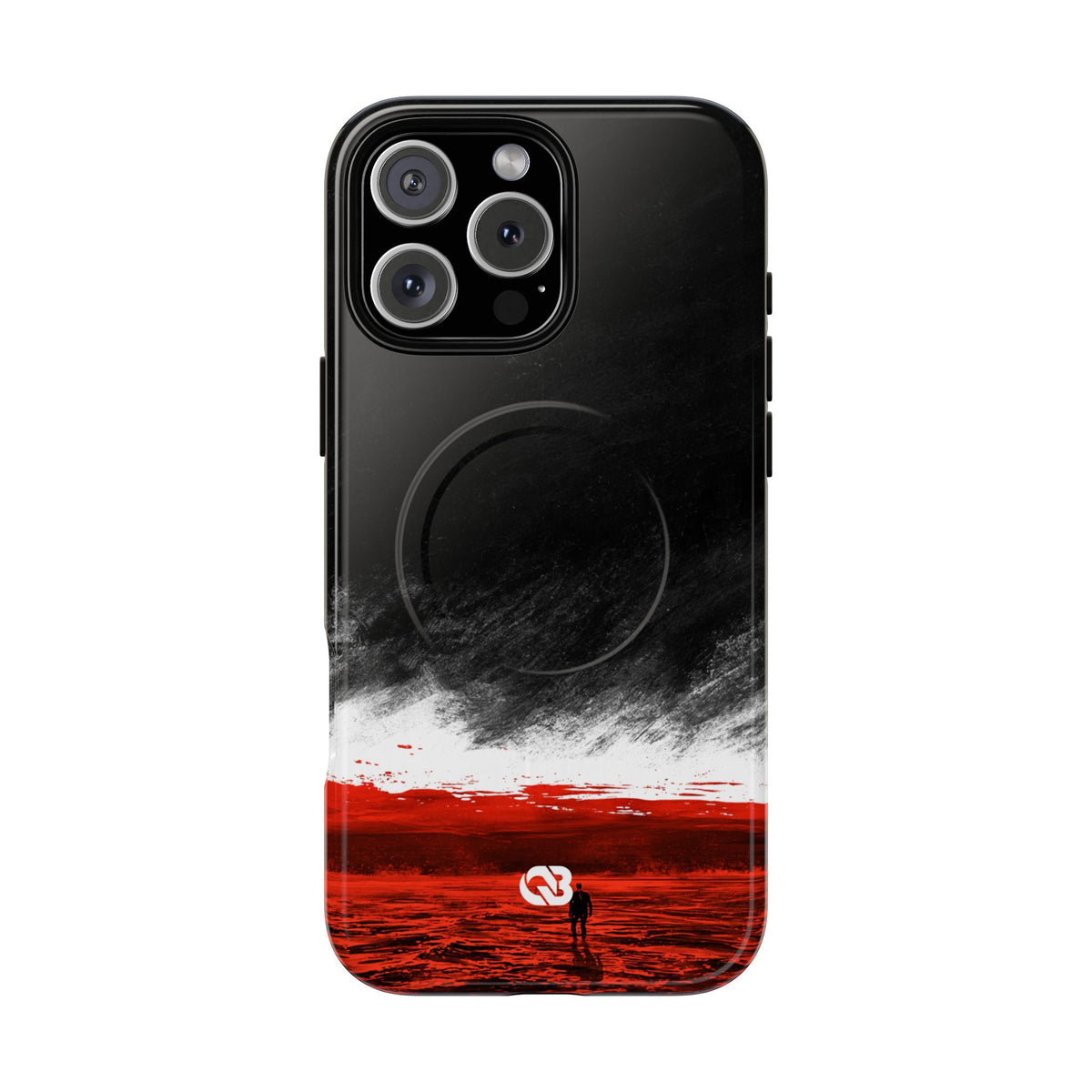 Crimson Horizon · Tough 2.0 Magnetic Phone Case for iPhone · Black