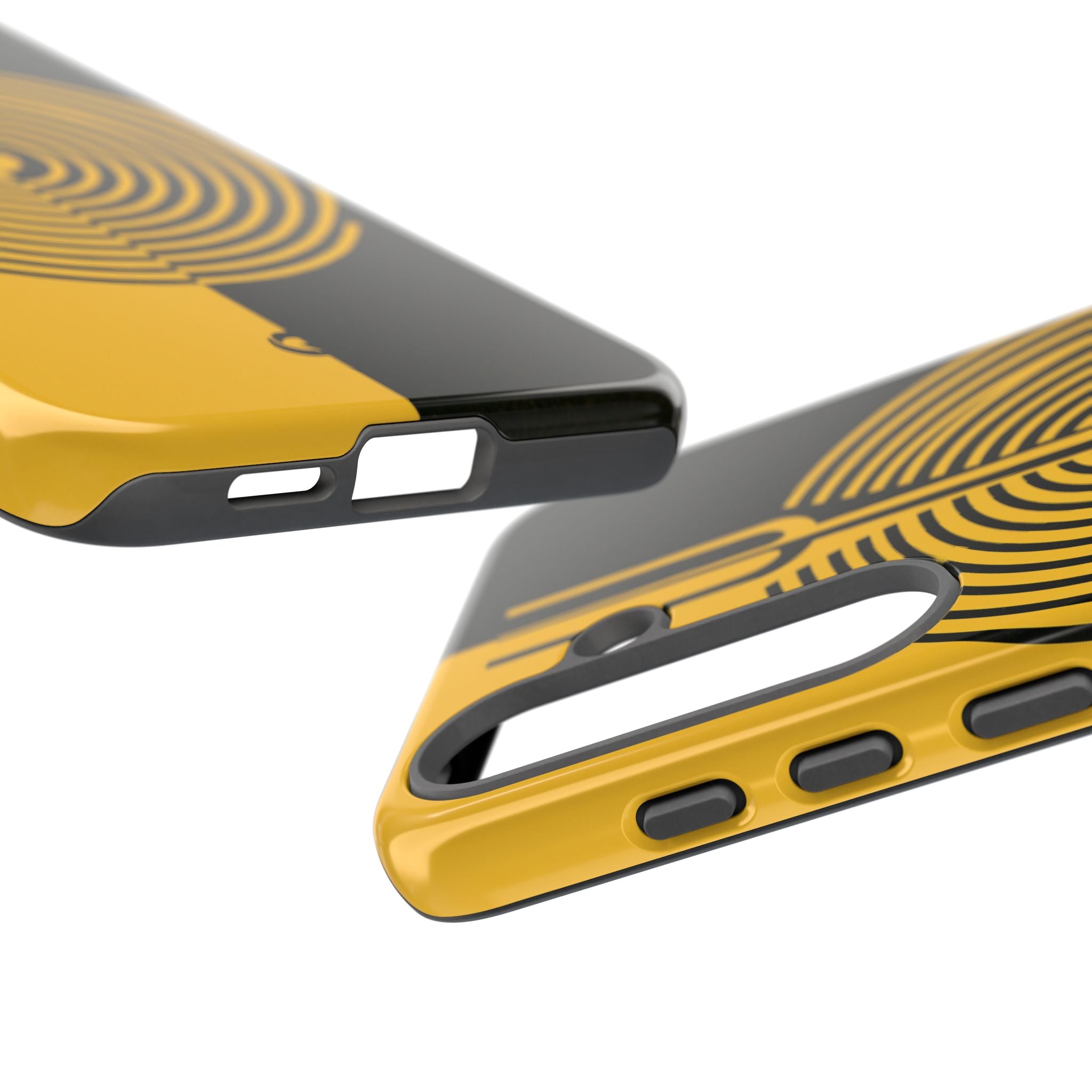 Yellow Tough Phone Case for Samsung - Voltage Sector Pulse