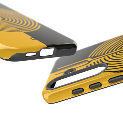 Yellow Tough Phone Case for Samsung - Voltage Sector Pulse