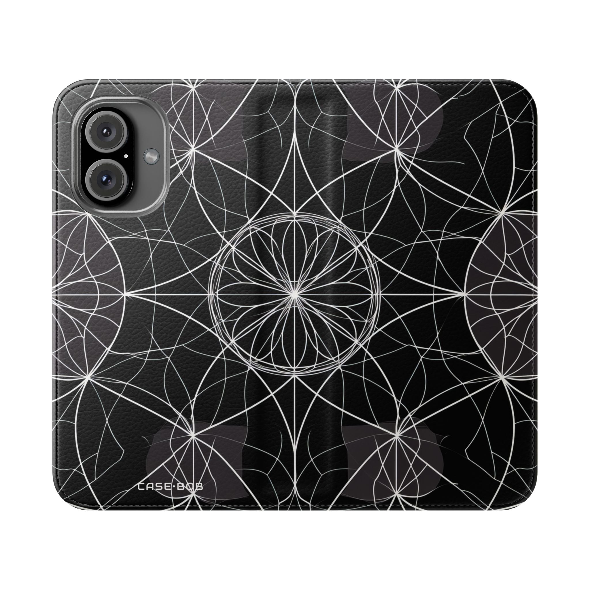 White Mandala Radiance - iPhone 16  Case - Wallet