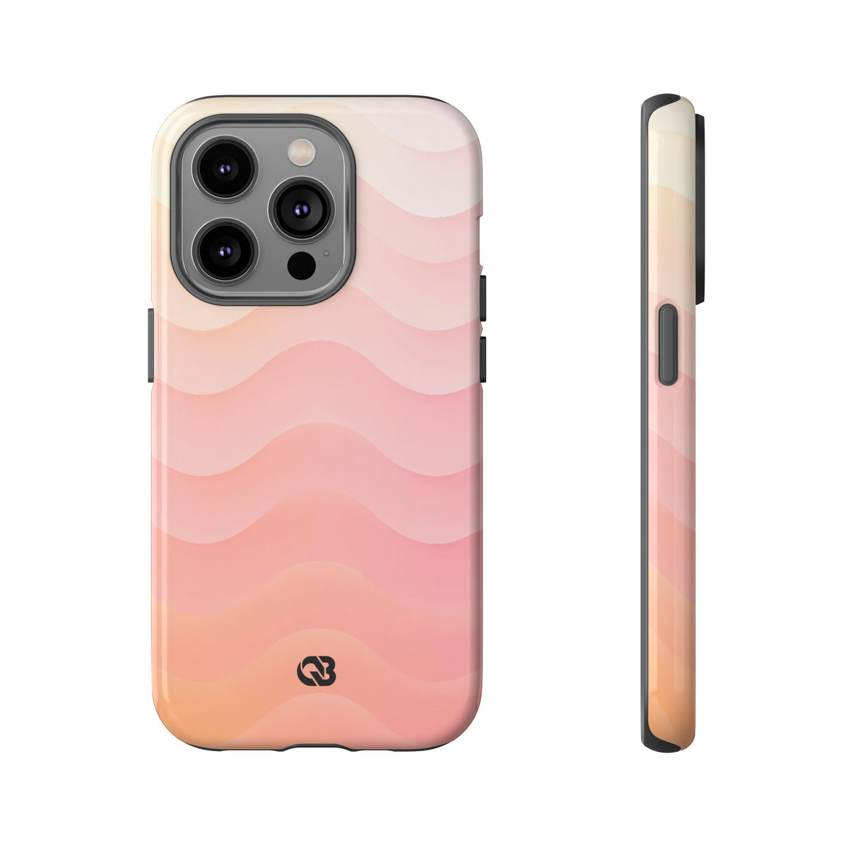 Blush Horizon Waves · Tough Phone Case for iPhone · Pink