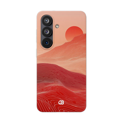 Red Lite Phone Case for Samsung - Crimson Ridge Lines
