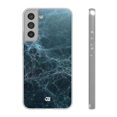 Teal Lite Phone Case for Samsung - Arctic Neural Mesh