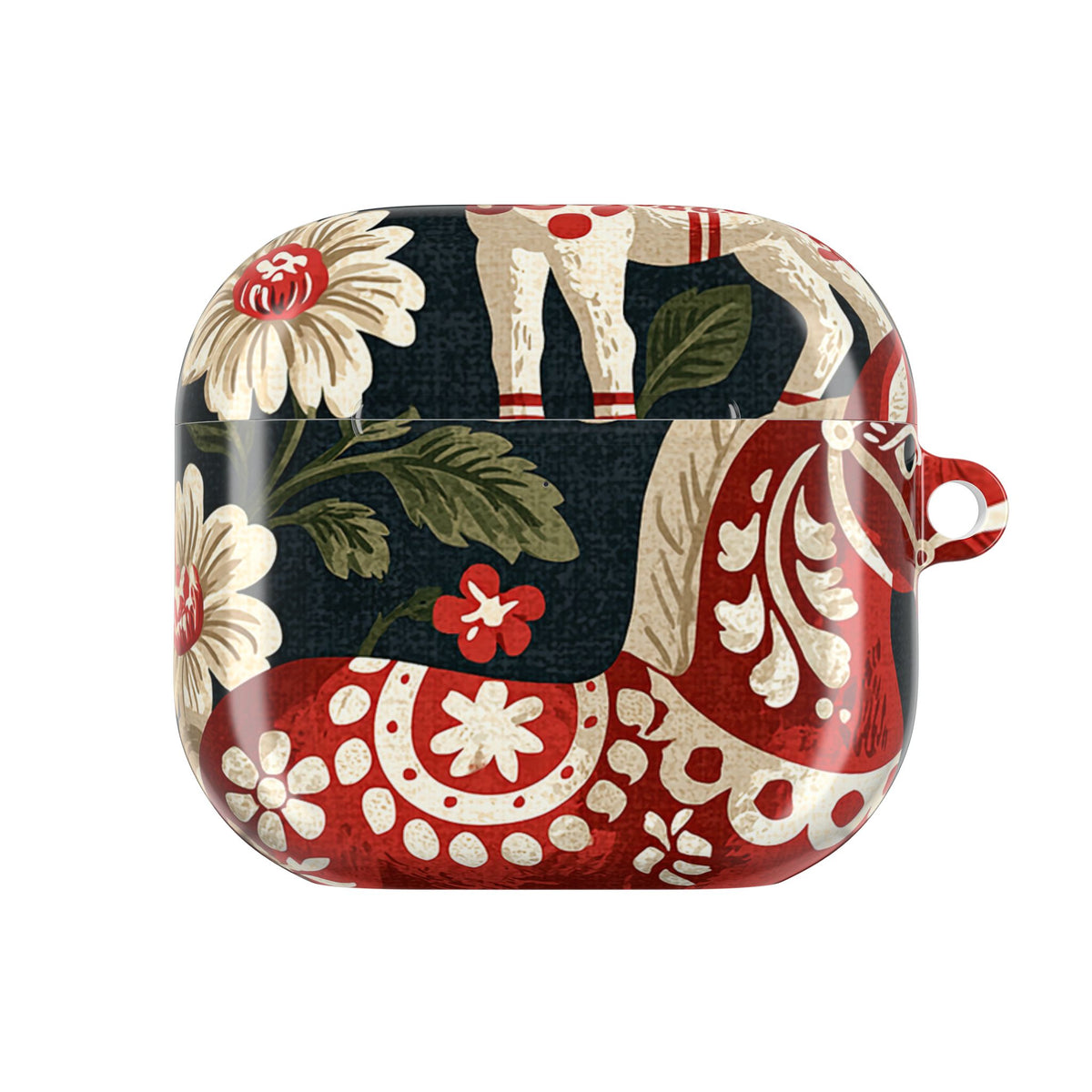 Nordic Dala Meadow · Hard Case for AirPods & AirPods Pro · Red