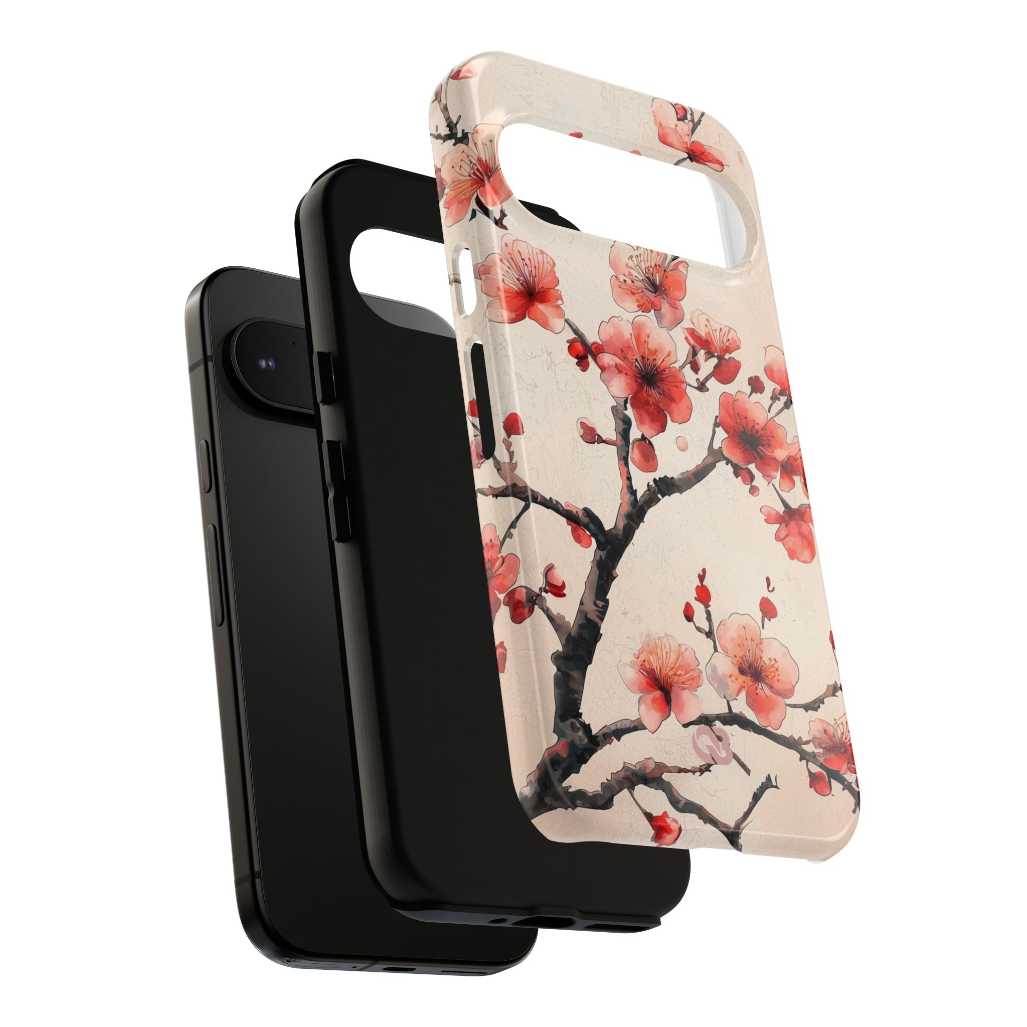 Crimson Silk Flora · Tough Phone Case for Google Pixel