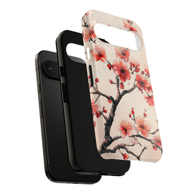 Crimson Silk Flora · Tough Phone Case for Google Pixel