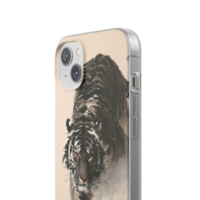 Ink Wash Tiger · Lite Phone Case for iPhone ·  Beige
