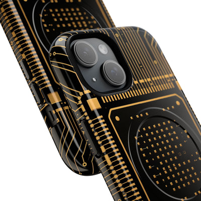 Gold Tough 2.0 Magsafe Phone Case for iPhone - Cyber Gold Processor