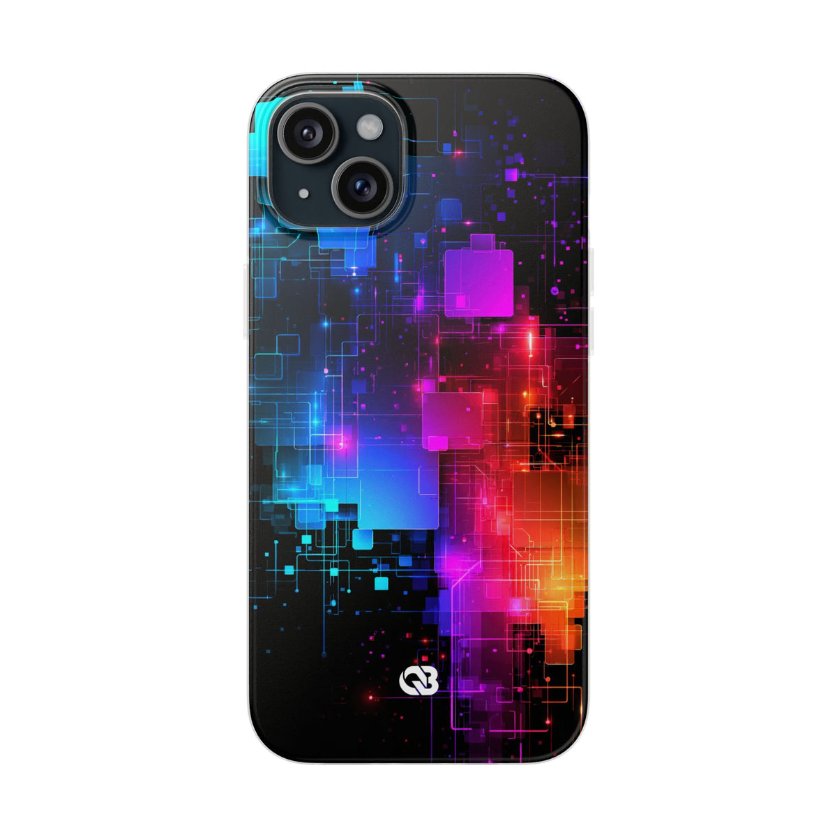 Spectral Circuit Grid · Lite Phone Case for iPhone ·  Black