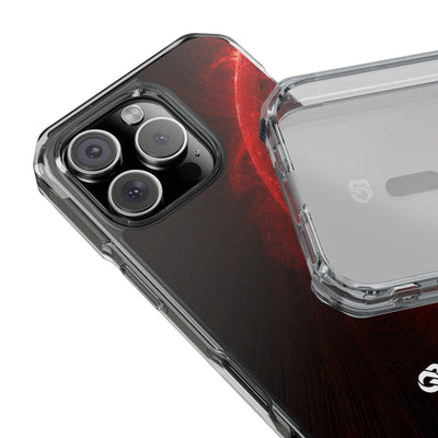 Red Impact MagSafe Phone Case for iPhone - Solar Crimson Flare
