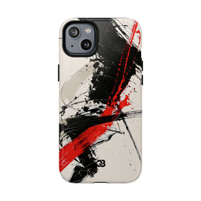 Crimson Sumi Slash · Tough 2.0 Magnetic Phone Case for iPhone · White