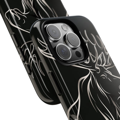 Nordic Moose Contour · Tough Phone Case for iPhone · Black