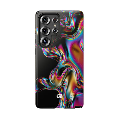 Purple Tough Phone Case for Samsung - Liquid Neon Chrome