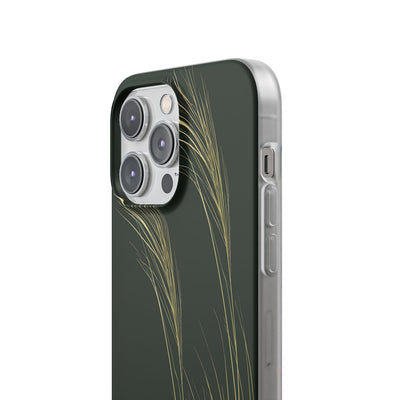 Green Lite Phone Case for iPhone - Midnight Gilded Grass