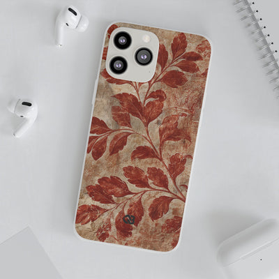 Terracotta Botanical Fresco · Lite Phone Case for iPhone ·  Red