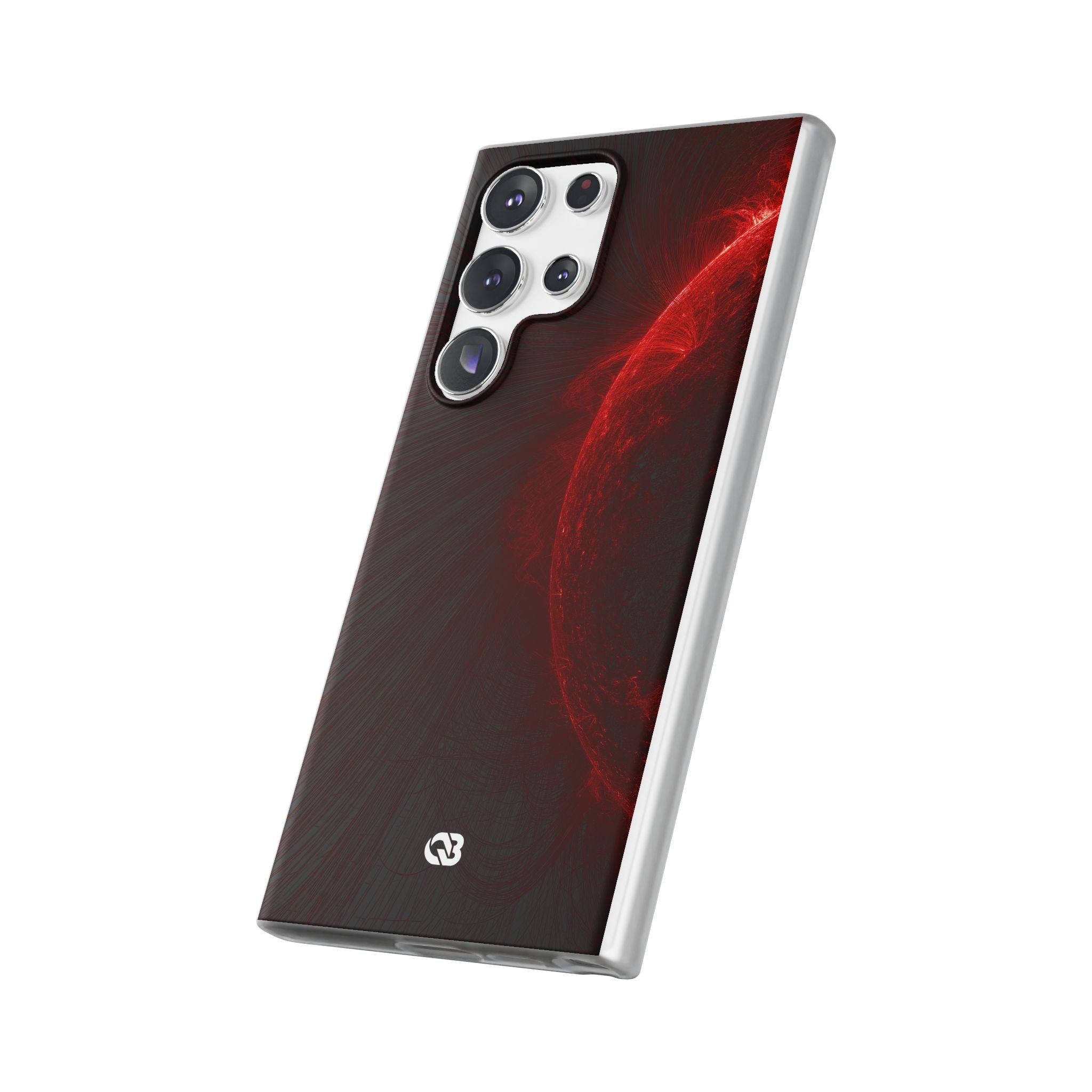 Red Lite Phone Case for Samsung - Solar Crimson Flare