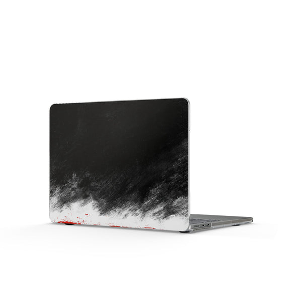 Crimson Void · Clear Hard Case for MacBook · Black