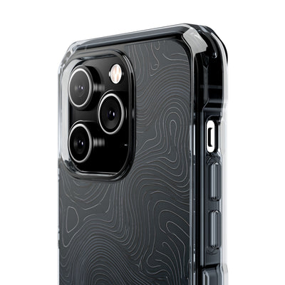 Obsidian Elevation · Clear Impact Magnetic Phone Case for iPhone ·  Black